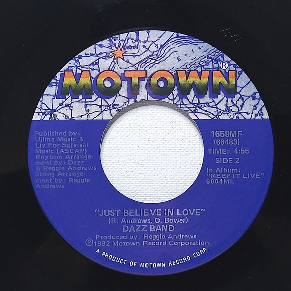 Dazz Band Vinyl 45 On The One For Fun / Just Believe In Love M- Soul/Funk - Picture 2 of 2